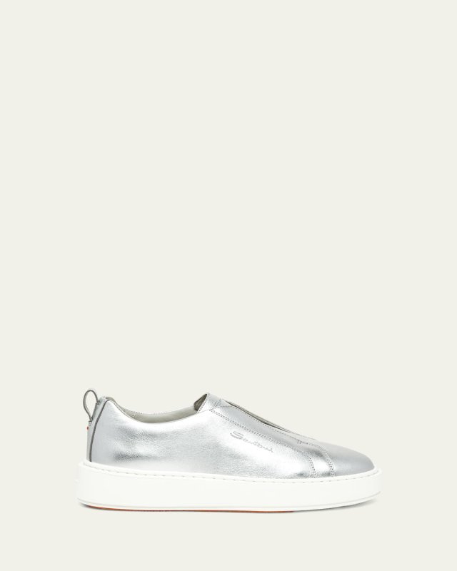 Victory Metallic Slip-On Sneakers